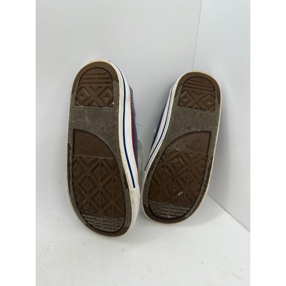 Converse All Star Heart Shoes Infant Sz 10 High Tops Gray Red Lace Up - Picture 5 of 5